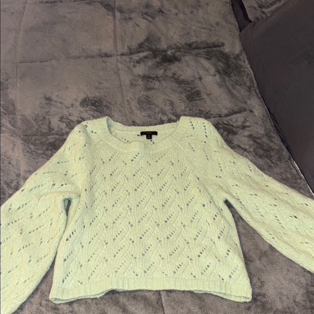 J Crew Women's Light Green Sweater